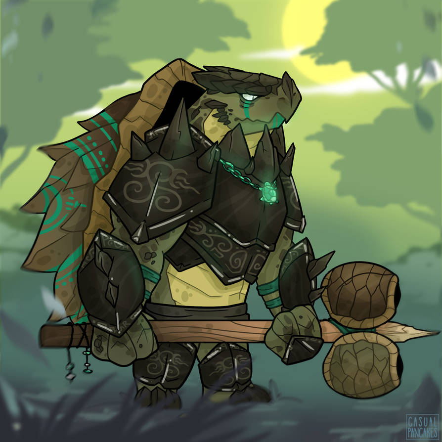DnD Tortle Barbarian by casual-pancakes on DeviantArt