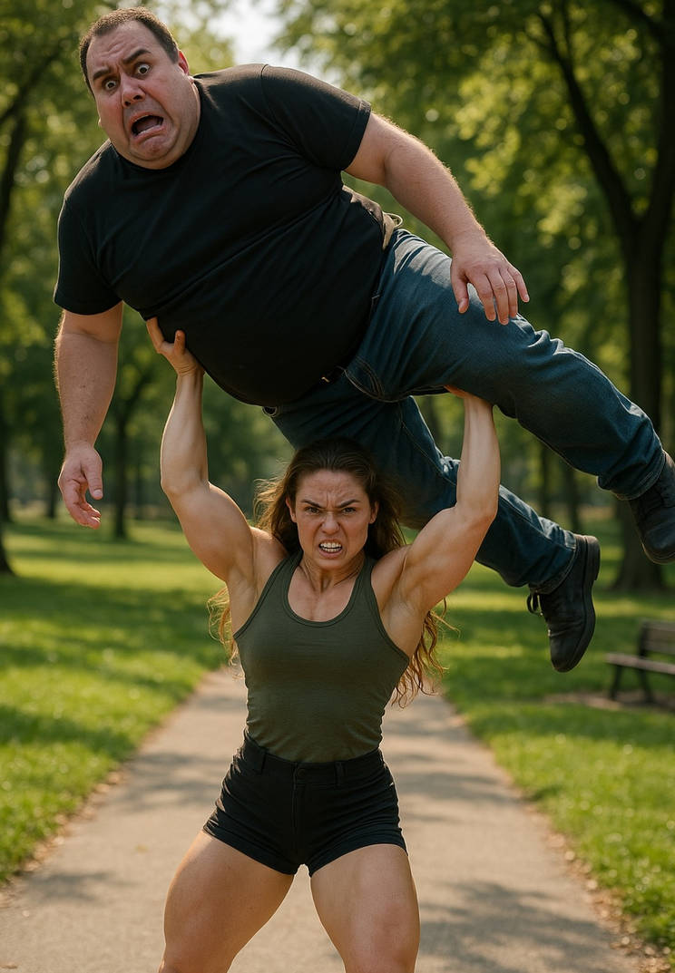 Muscle Woman Lifting A Big Man Overhead By Girlbasing On DeviantArt muscle-woman-lifting-a-big-man-overhead-by-girlbasing-on-deviantart