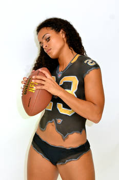 Saints Jersey body paint