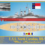 USS North Carolina, BB-55 Print