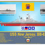 USS New Jersey, BB-62, 1945 Print