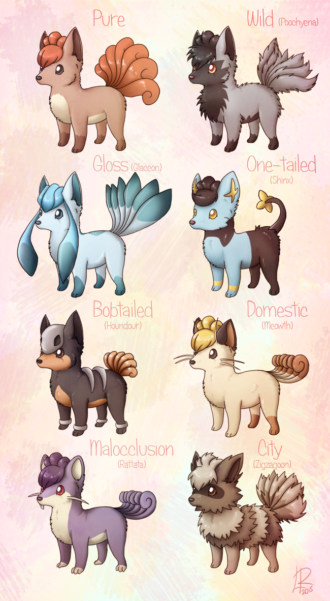 Vulpix Breeds by Norwlin on DeviantArt