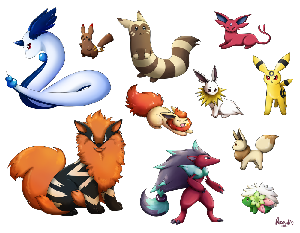 Pokemon - Switched Colors by Norwlin on DeviantArt