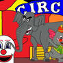 Two Elephants In The Circus