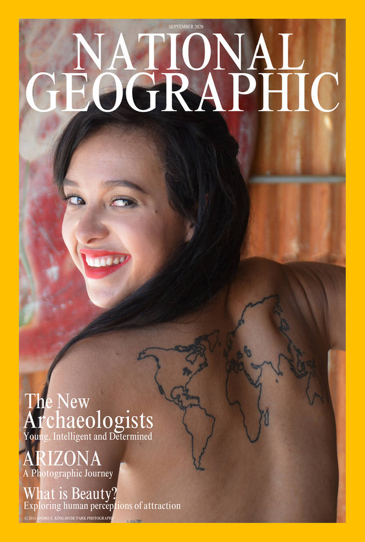 Jhonae on a faux Nat Geo cover