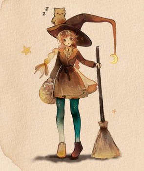 Witch doodle