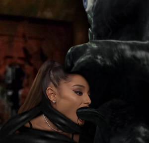 ARIANA GRANDE SUCKING TAR MONSTER'S DICK