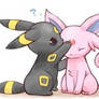 Umbreon and Espeon