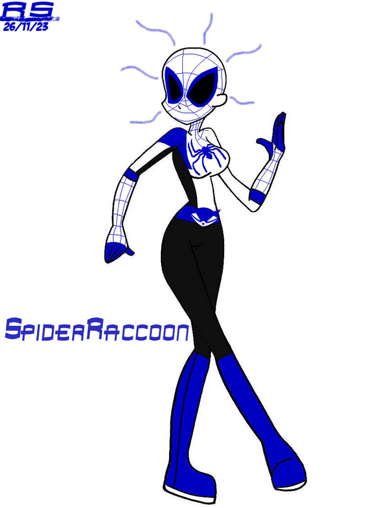 Spider Raccon SpiderRaccoon genderswapped by SemISkUIZ on DeviantArt