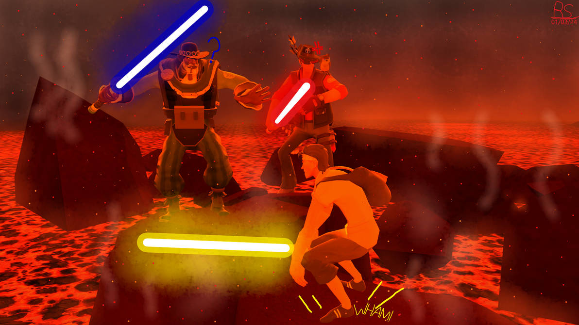 Rony, Demo and Sniper in Lava by SemISkUIZ on DeviantArt