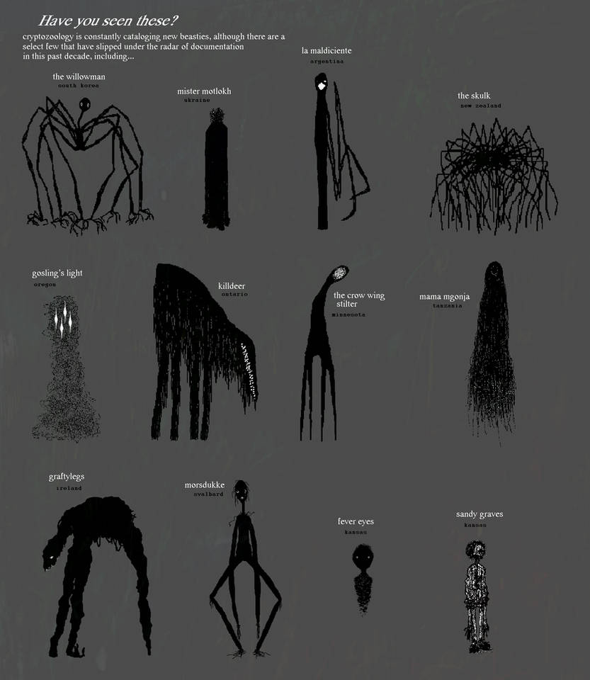Cryptids OCs updated by s0lvecoagula on DeviantArt