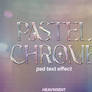 pastel chrome text effect