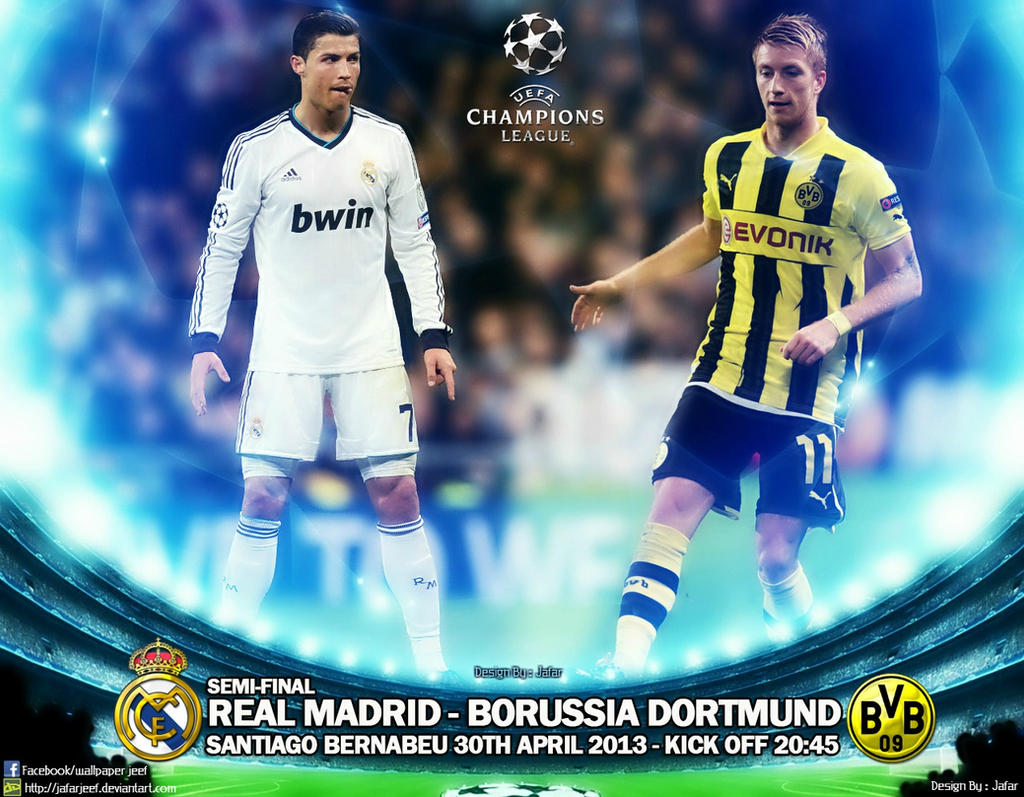 Real Madrid Borussia Dortmund Semi Final 13 By Jafarjeef On Deviantart