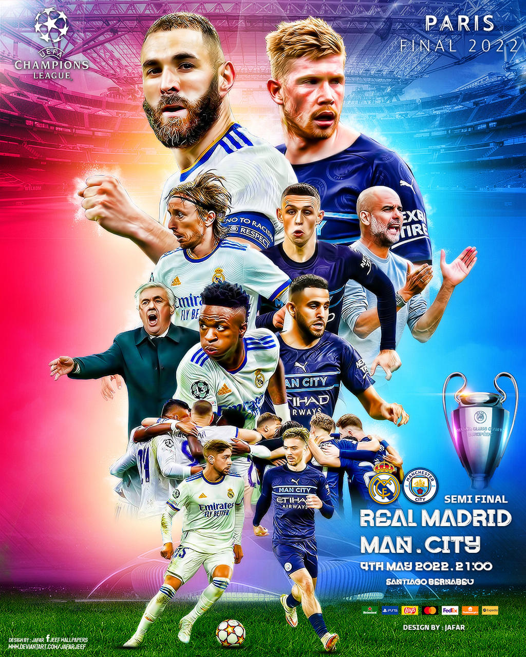Manchester City X Real Madrid, Champions League