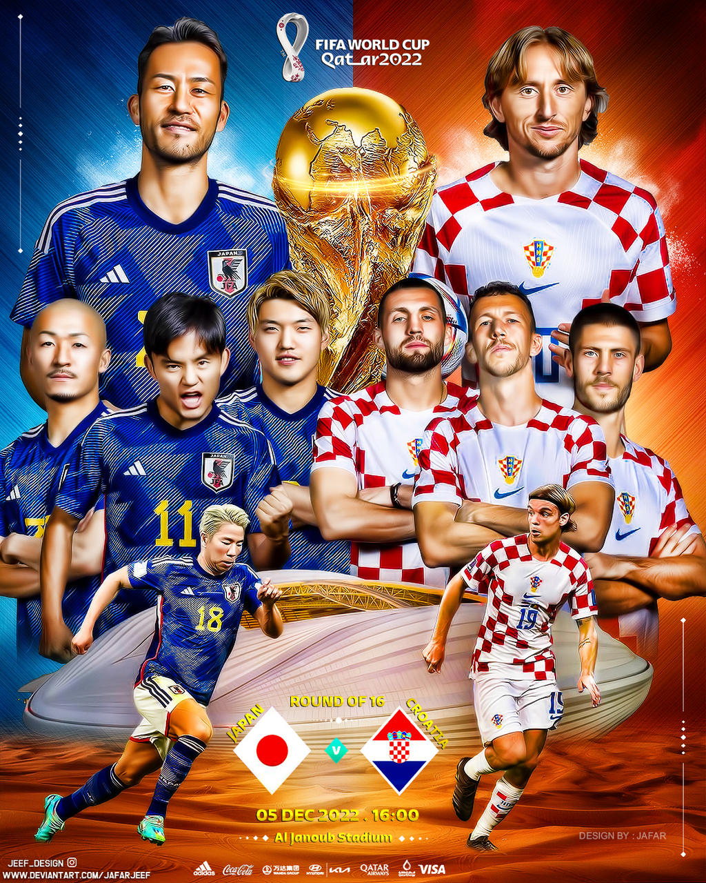 JAPAN - CROATIA WORLD CUP 2022 by jafarjeef on DeviantArt