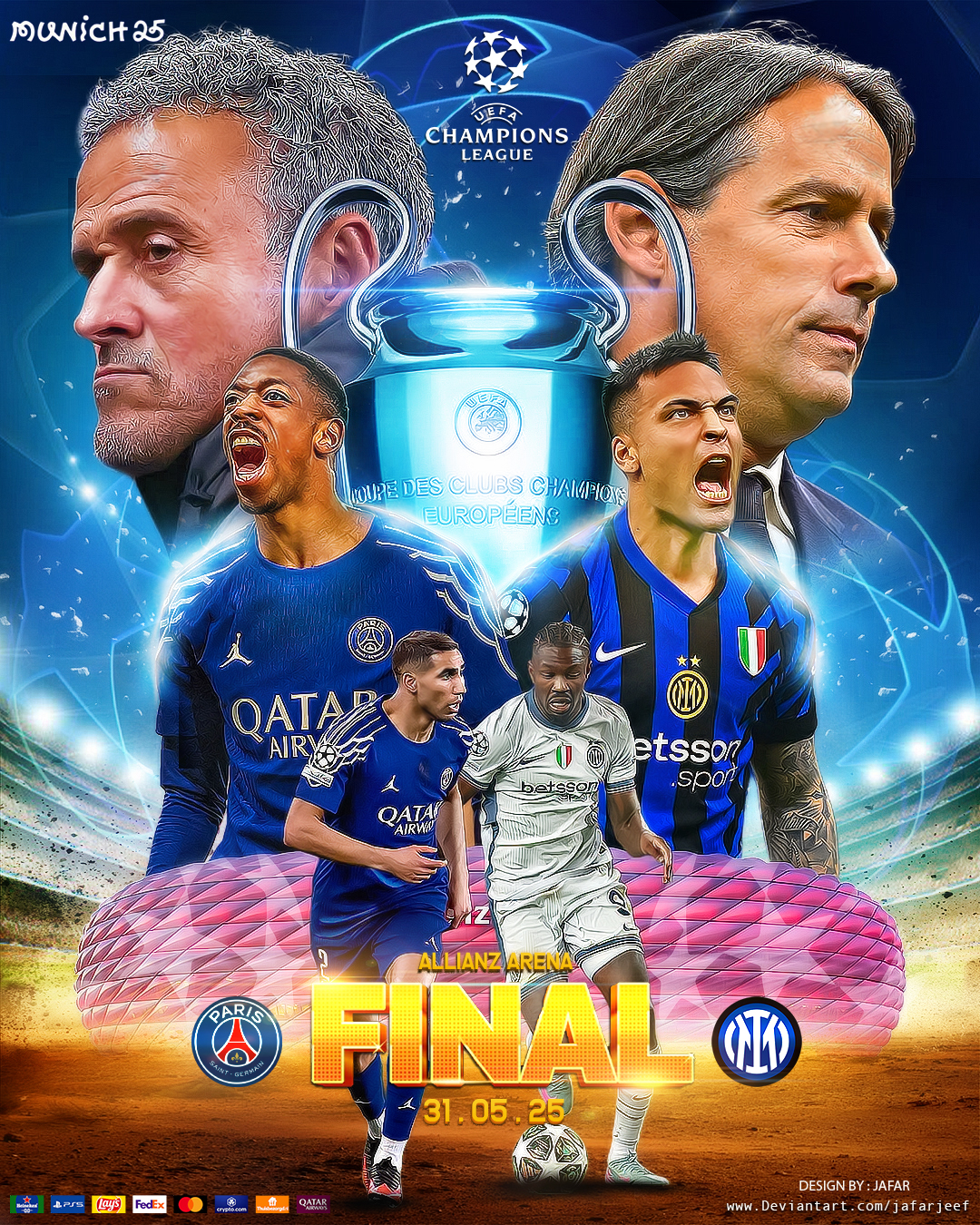 PSG - INTER CHAMPIONS LEAGUE FINAL 2025 by jafarjeef on DeviantArt