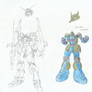 Super Gundam and Free Zaku 1 Commander Nishi Style