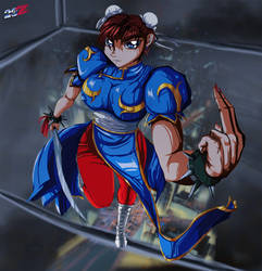 Chun-li: Atop the high-rise