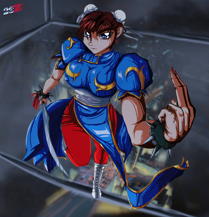 Atop Rise Chun-li: Atop the high-rise by RyugaSSJ3 on DeviantArt