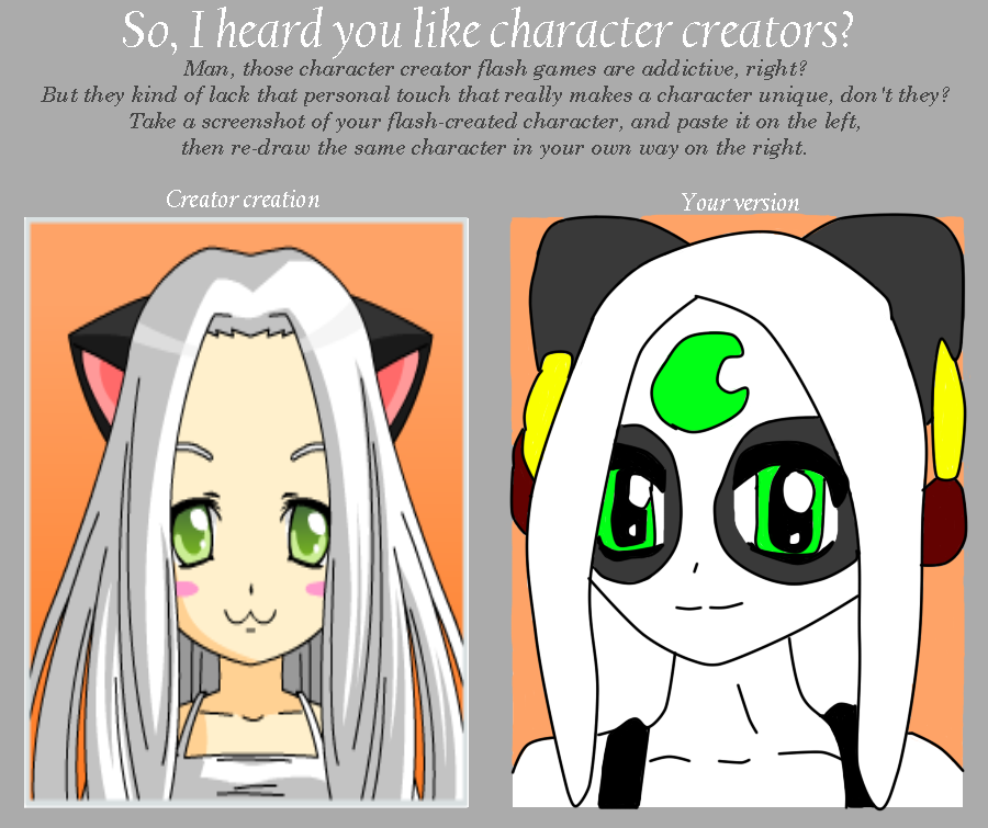 Character Creator Meme by MikaUtsukushi on DeviantArt Character Creator Meme by MikaUtsukushi on DeviantArt
