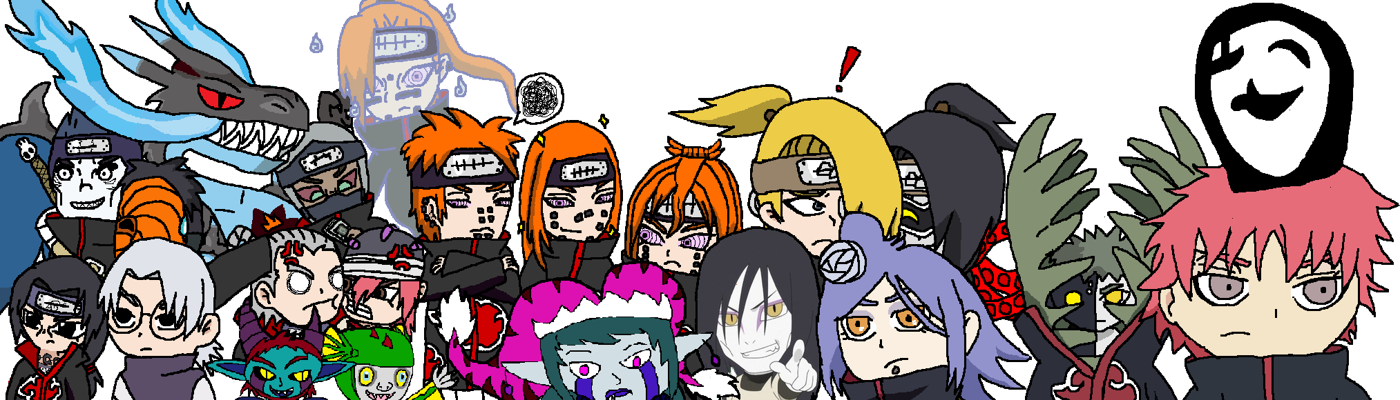 Almost all asks together (colored)