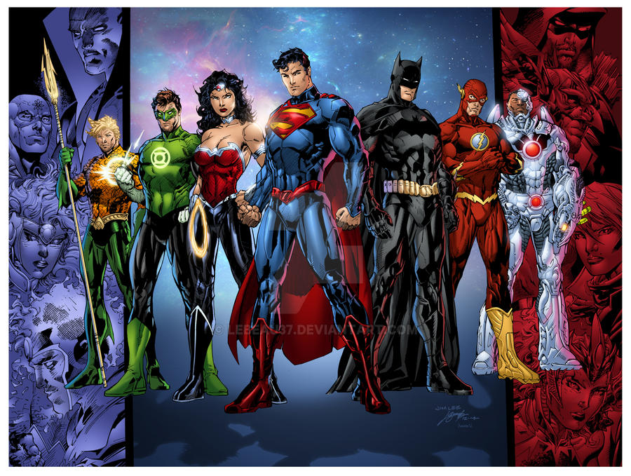 JUSTICE LEAGUE (colors by SEAN ELLERY)