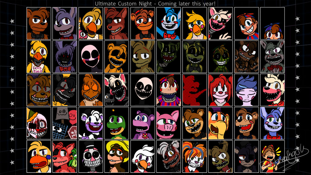 FNAF Ultimate Custom Night by Blustreakgirl on DeviantArt