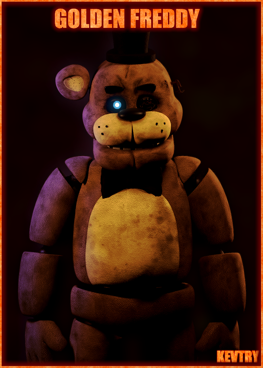 Golden Freddy movie model C4D by MoisoGS on DeviantArt