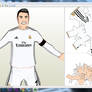 Cristiano Ronaldo Papercraft - Unfolding Pattern