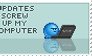 Computer updates stamp