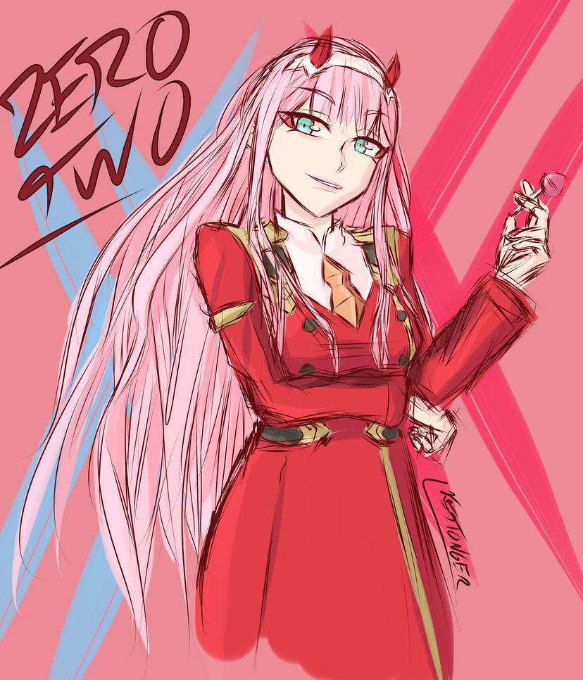 Zero Two sketch by Kettonger on DeviantArt
