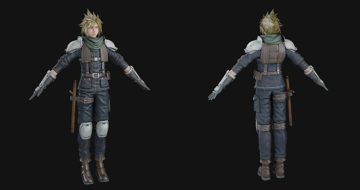 FF7 CCR - Cloud Strife (Infantryman) by WhiteMageSunny on DeviantArt