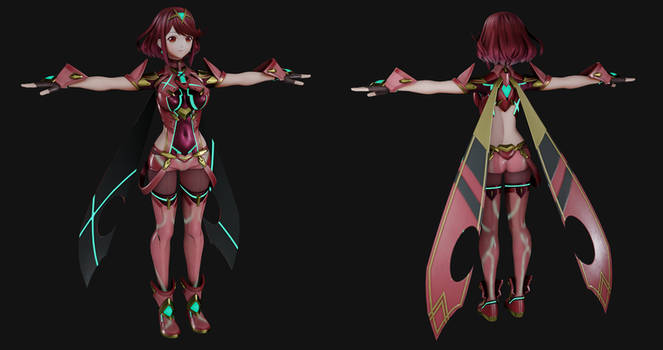 Pyra Character Back WhiteMageSunny User Profile | DeviantArt