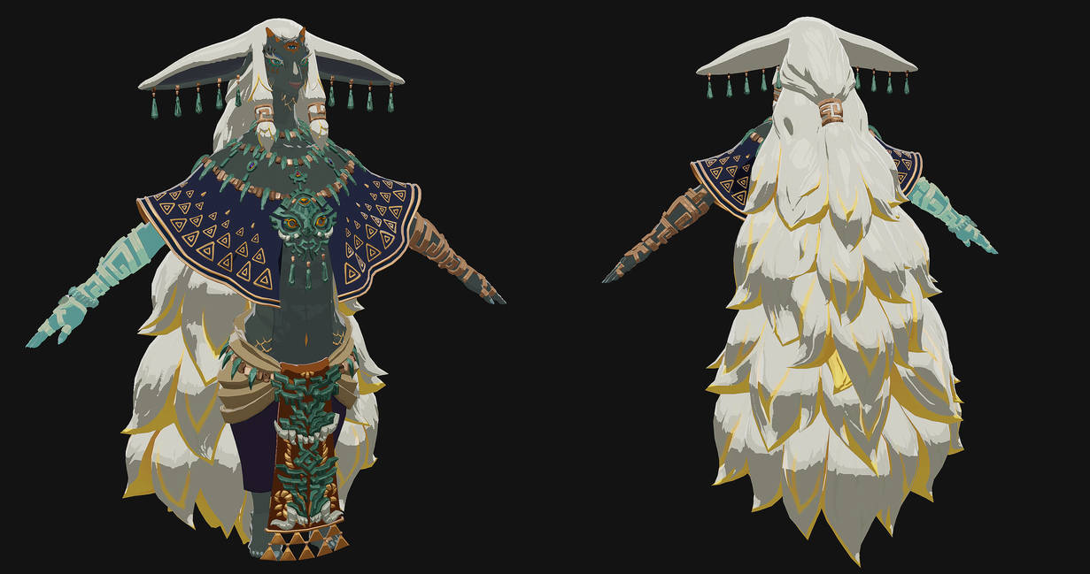 Legend of Zelda Tears of the Kingdom Rauru by WhiteMageSunny on