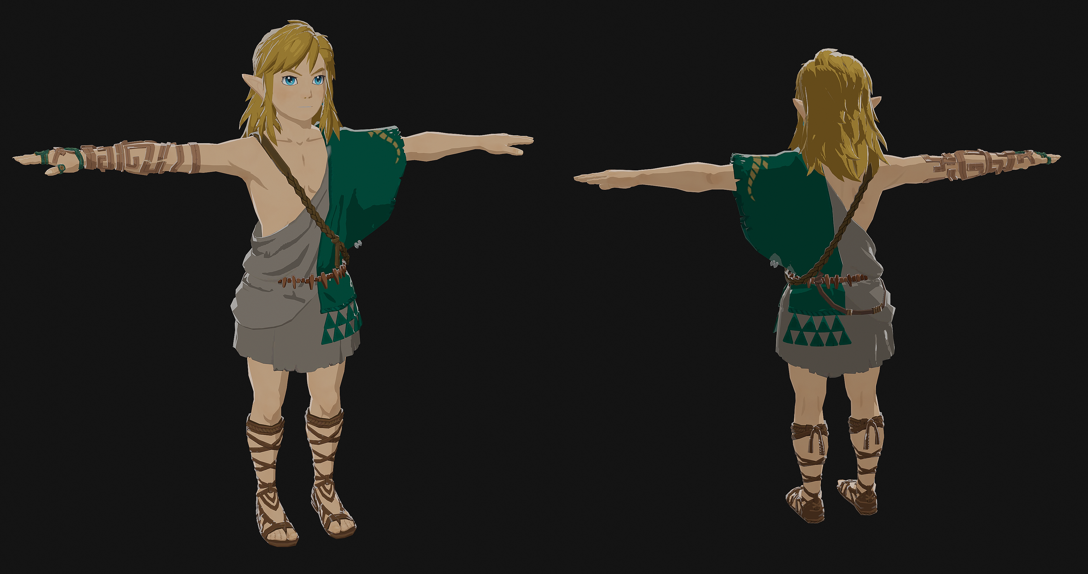 Zelda TOTK: Link Zelda Ganondorf