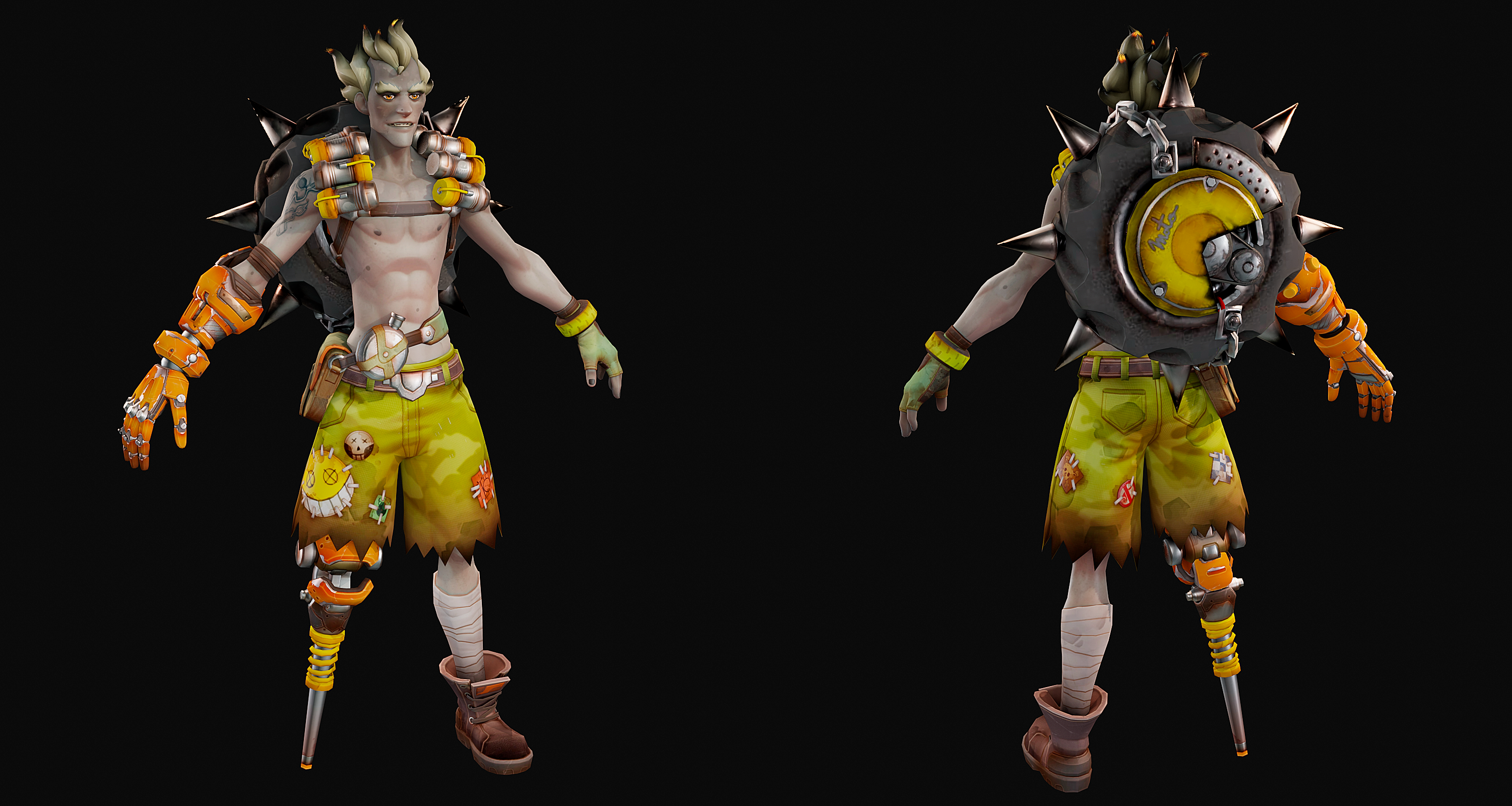 Junkrat Reference Overwatch - Junkrat by WhiteMageSunny on DeviantArt