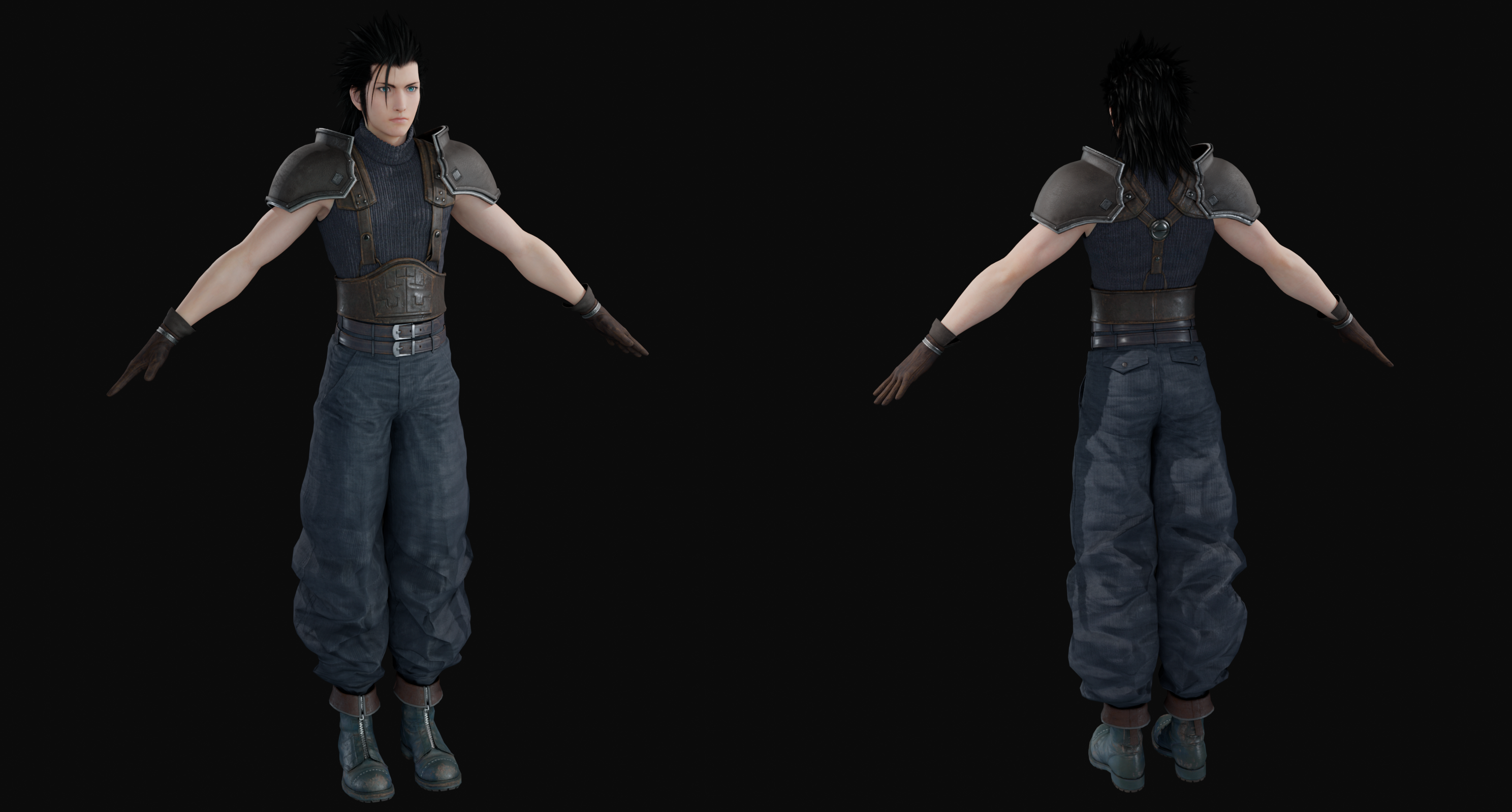 FF7 Remake - Zack Fair for Blender 3-4 by WhiteMageSunny on FF7 Remake - Zack Fair for Blender 3-4 by WhiteMageSunny on