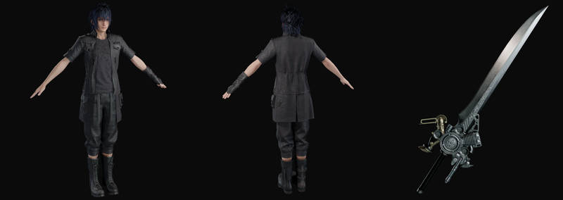 Final Fantasy XV - Noctis Default for Blender 3-4