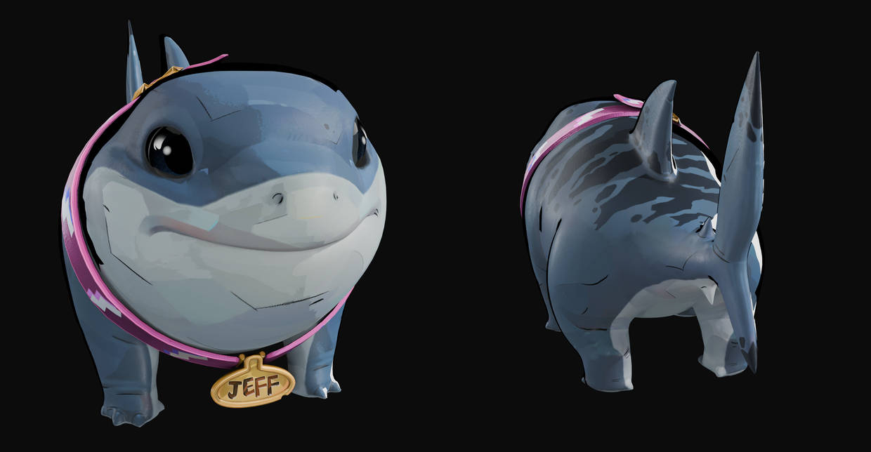 Marvel Rivals Blender Rig Marvel Rivals - Jeff The LandShark for Blender 4.x by WhiteMageSunny on ...