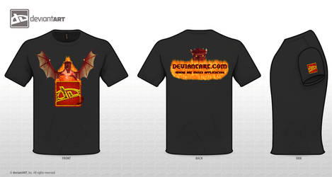 Dragon Fire Deviant Art Tee