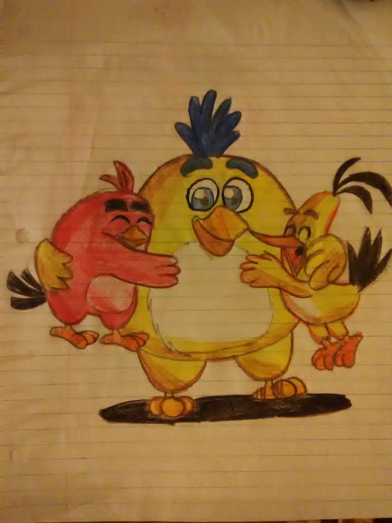 The Hug Trader Hugs Red and Chuck by ANGRYBIRDSTIFF on DeviantArt