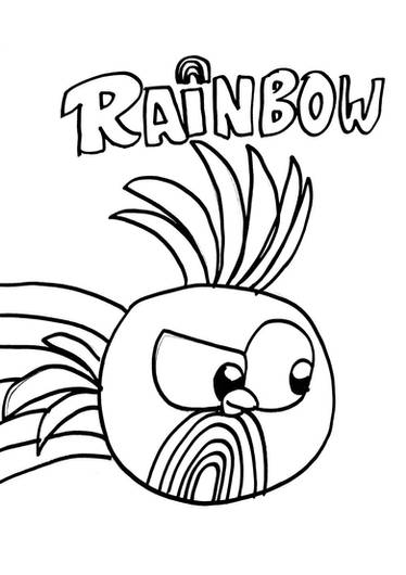 Bubbles coloring sheet Angry Birds to print 