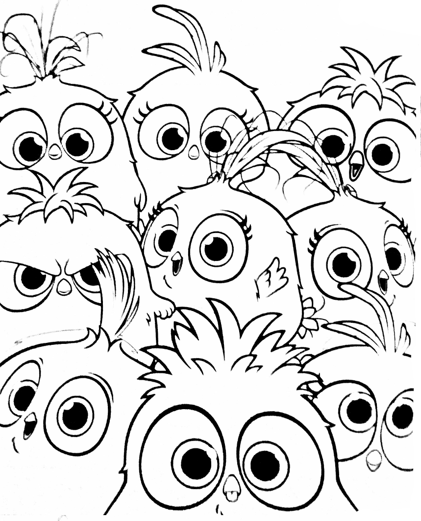410 Angry Birds Hatchlings Coloring Pages Images 410 Angry Birds Hatchlings Coloring Pages Images