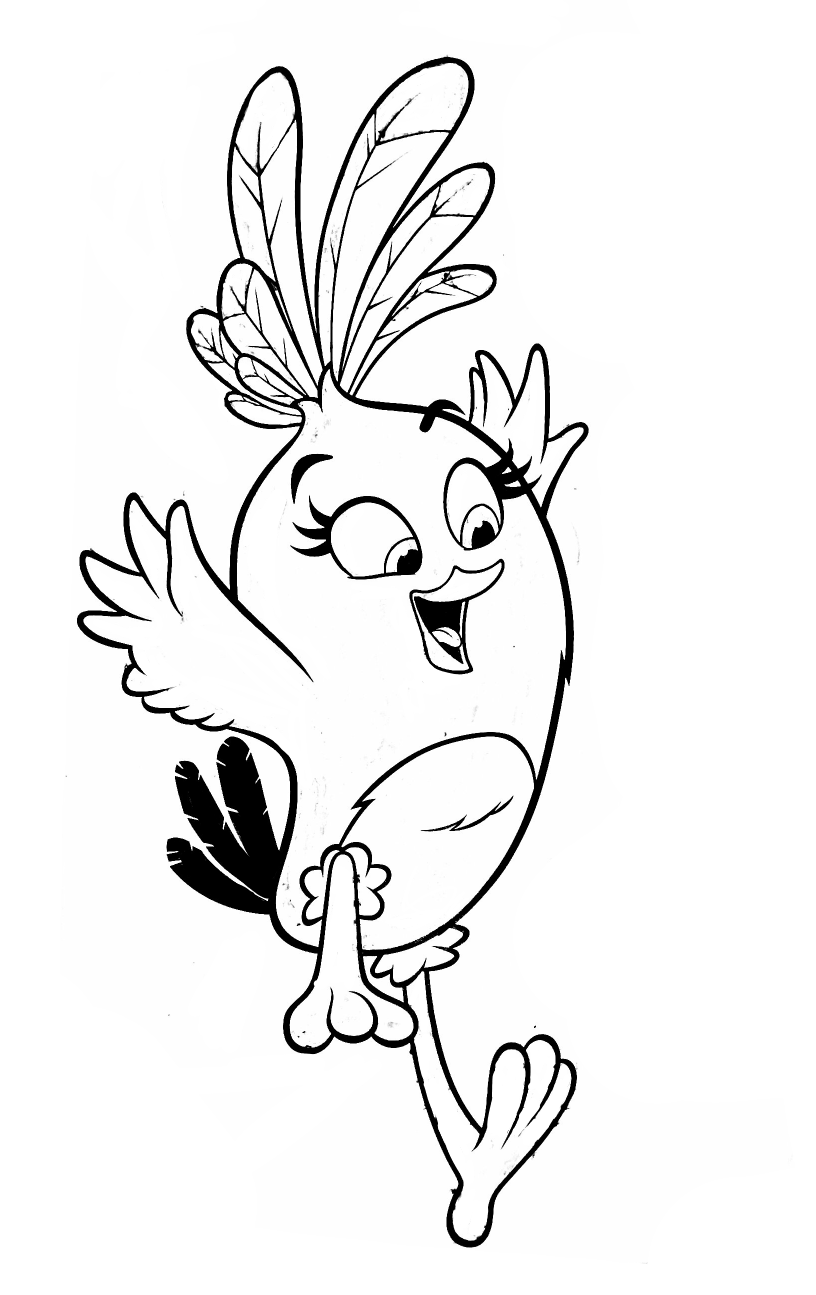 Download Angry Birds Movie Stella coloring page by ANGRYBIRDSTIFF ...