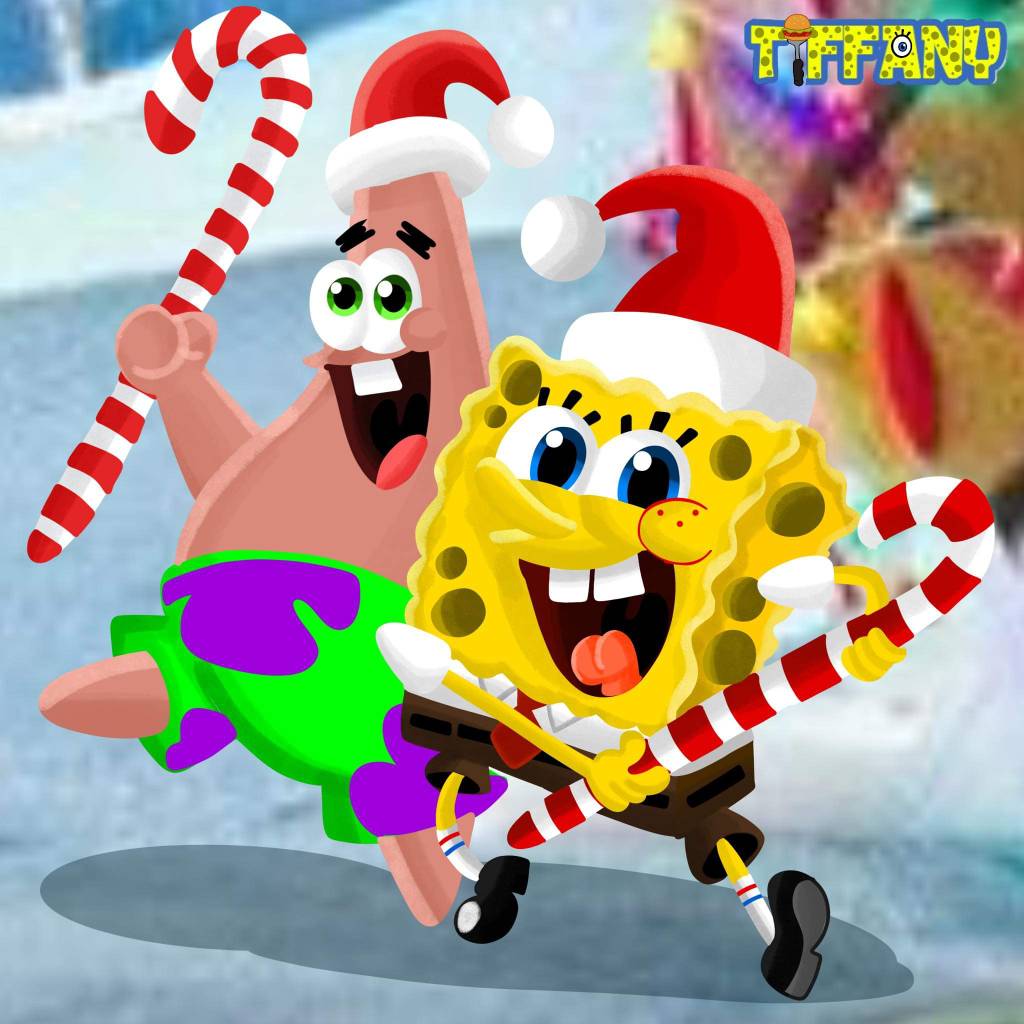 I made a happy version of Spongebob's sad christmas picture : r/spongebob