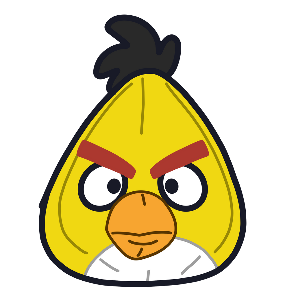 Angry birds top chuck plush