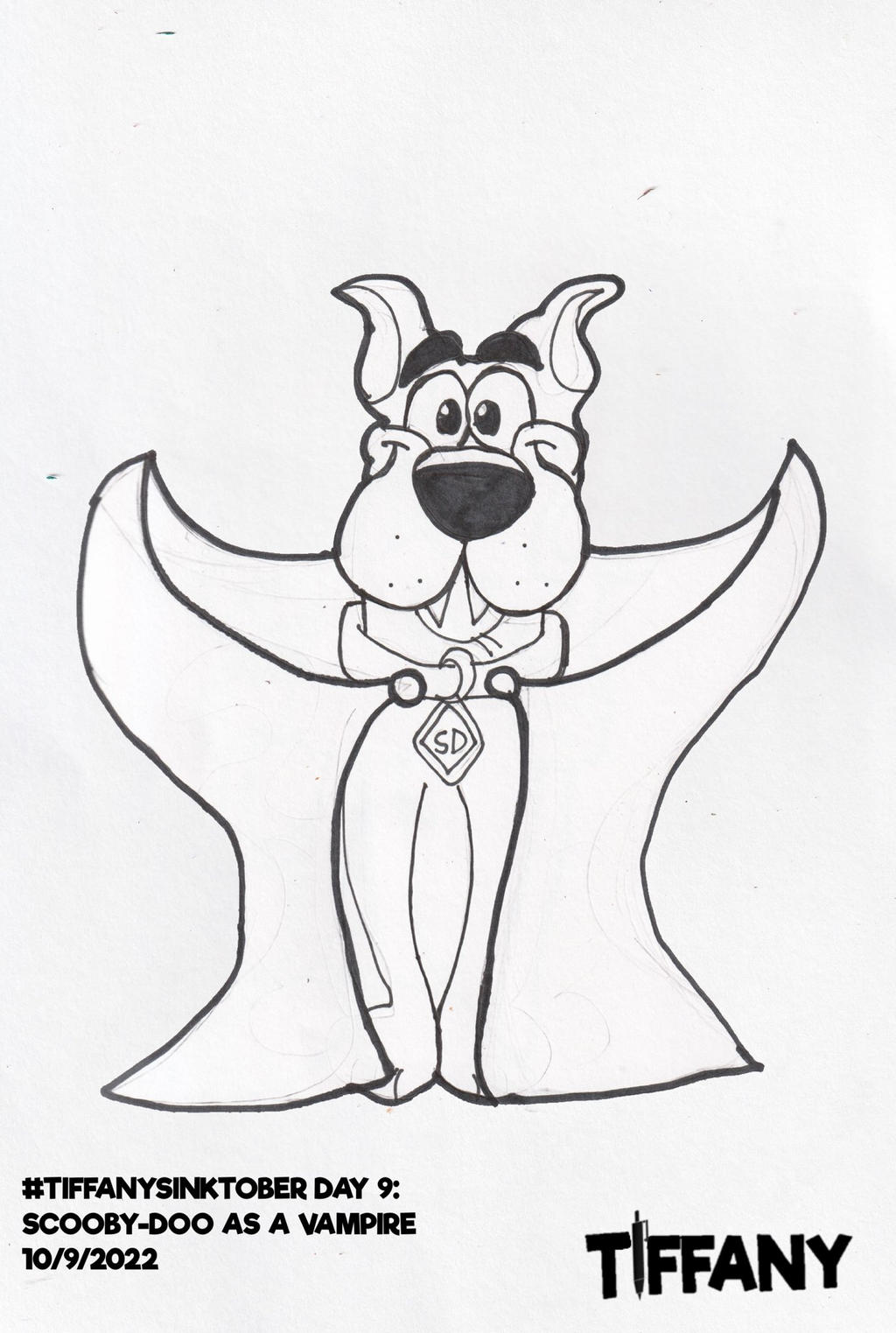 Tiffanys Inktober Day 9 - Scooby-Doo as a vampire by ANGRYBIRDSTIFF on  DeviantArt