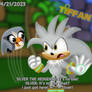 Silver Meets Silver the Hedgehog