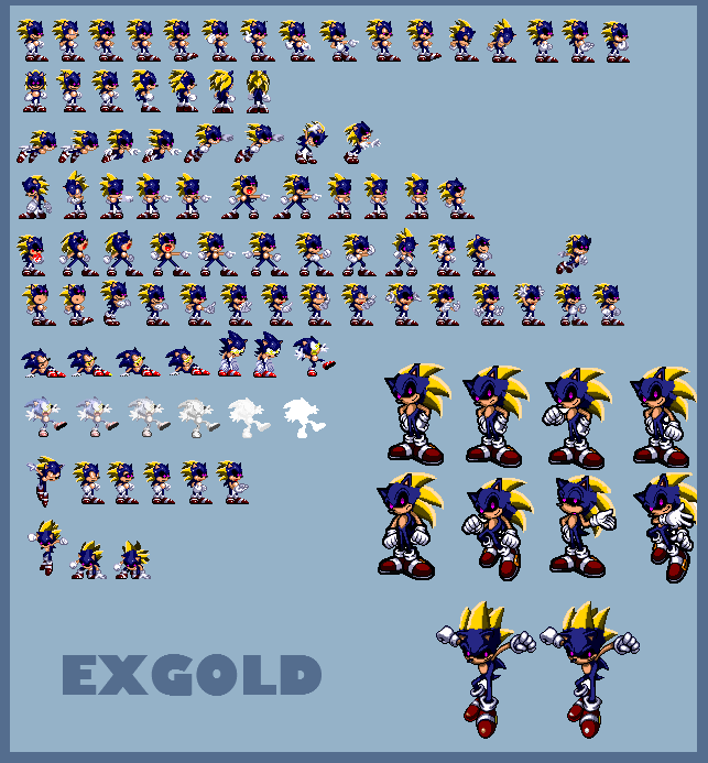 Sonic.ERX Sprites by WarchieUnited on DeviantArt