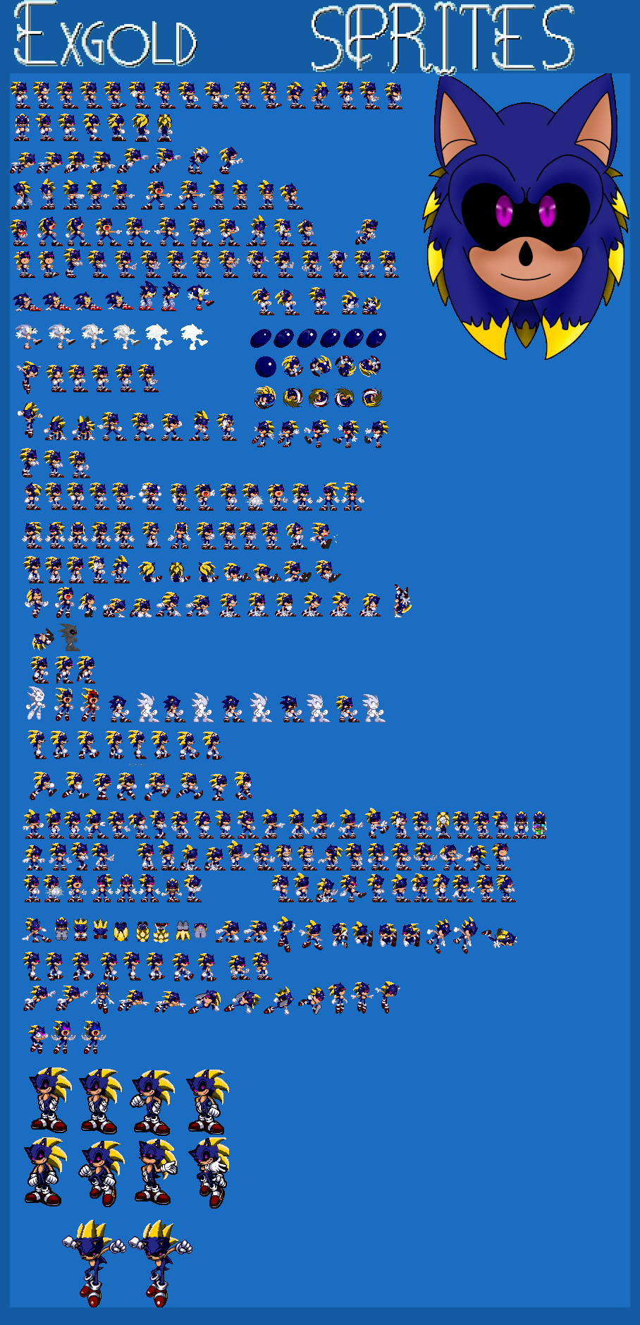 Sonic.ERX Sprites by WarchieUnited on DeviantArt